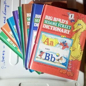 Vintage 90's Sesame Street Dictionary Set